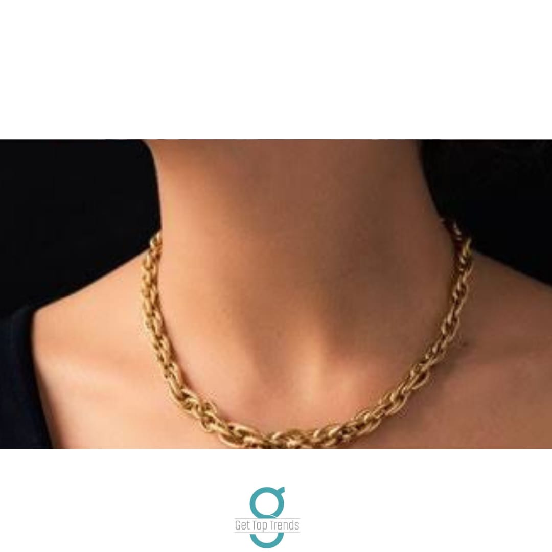Party wear gold chain 